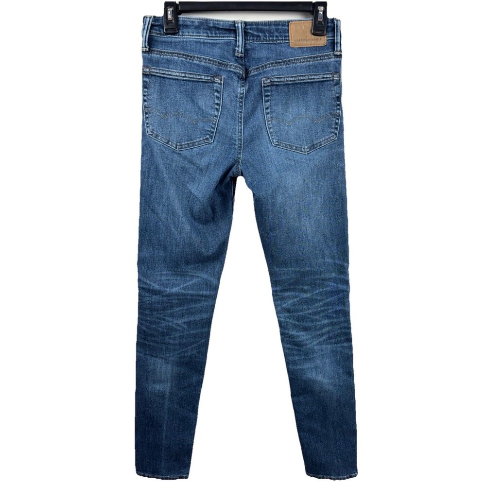 American Eagle Jeans Mens 30x32 Blue Skinny Airflex+ Stretch Denim - Picture 2 of 7